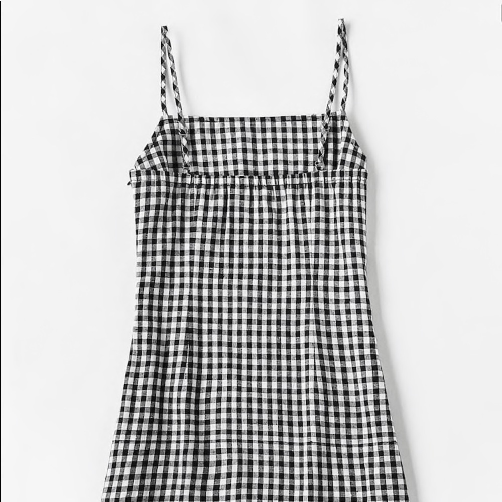 LAST ONE Plaid Gingham Mini Dress - Picture 6 of 7